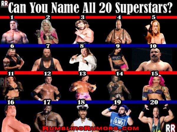 can you name the wrestlesr